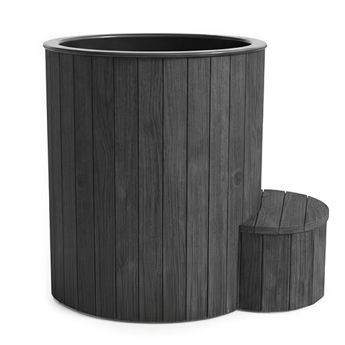 SaunaLife S1 Cold Plunge & Hot Soak Immersion Tub in Thermo-Pine