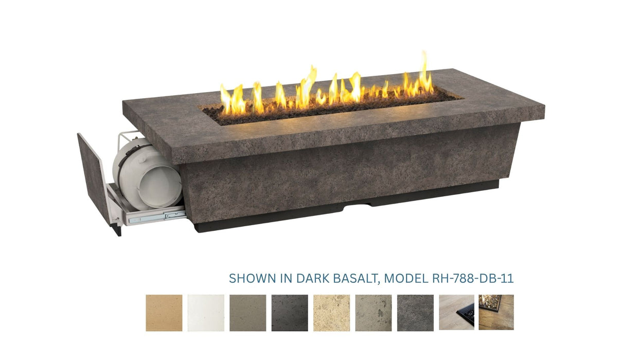 American Fyre Designs Contempo LP Select Long 60 Inch Gas Fire Table