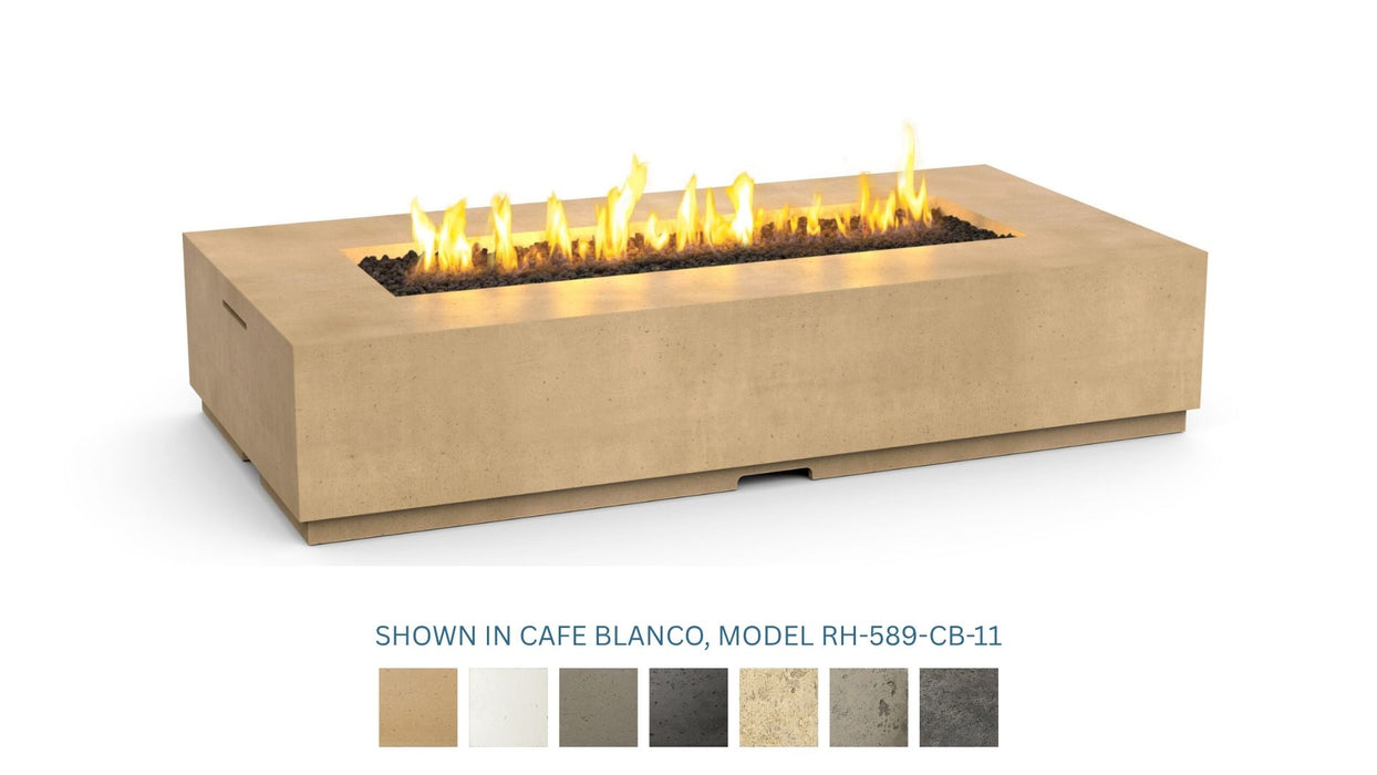 American Fyre Designs Legend Long 72 Inch Chat Height Gas Fire Table