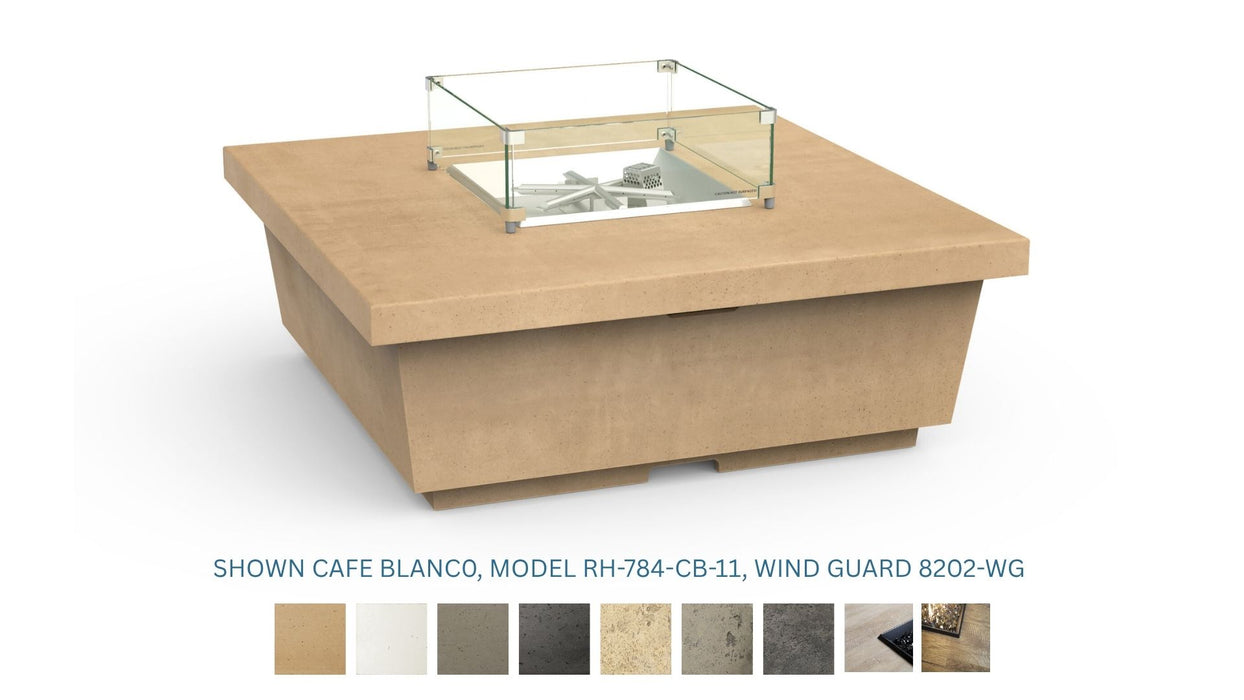 American Fyre Designs Contempo Square Gas Fire Table