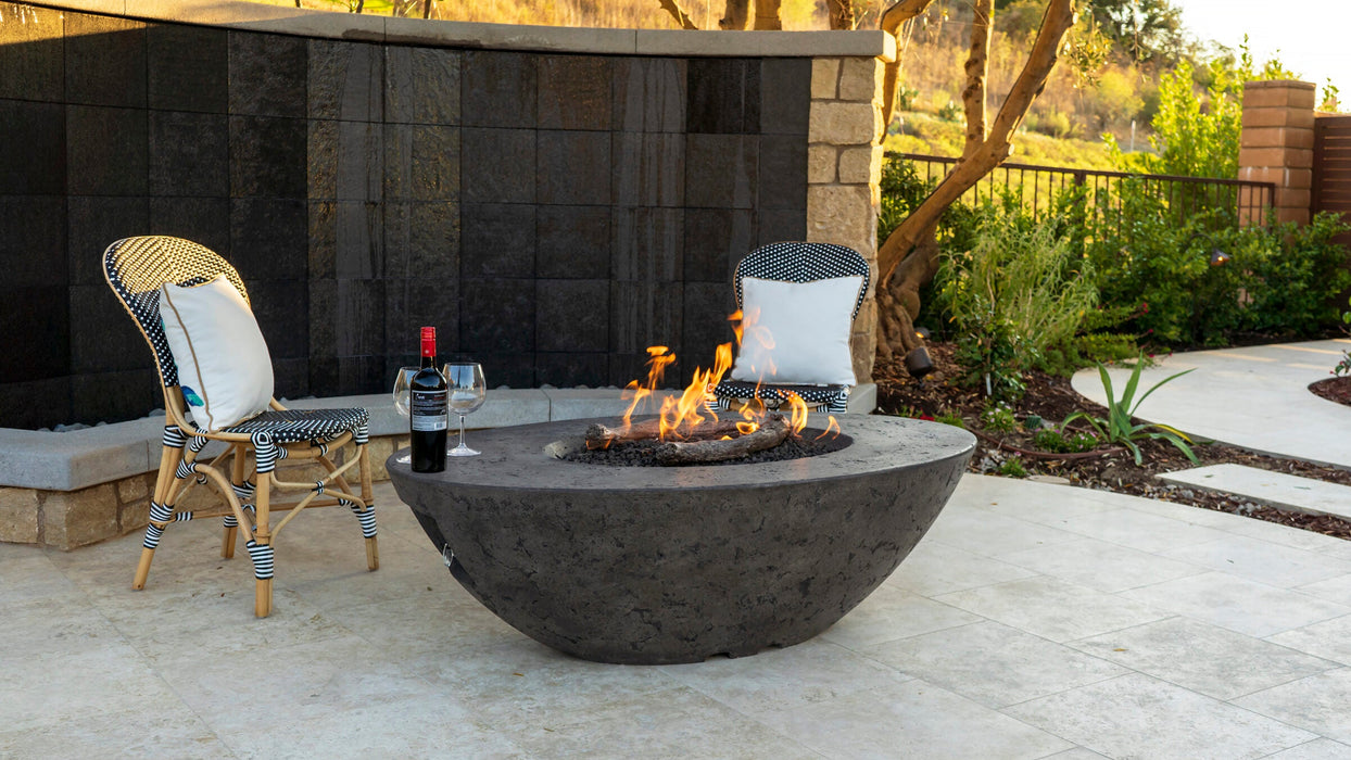 American Fyre Designs Calais Oval Chat Height Gas Firetable