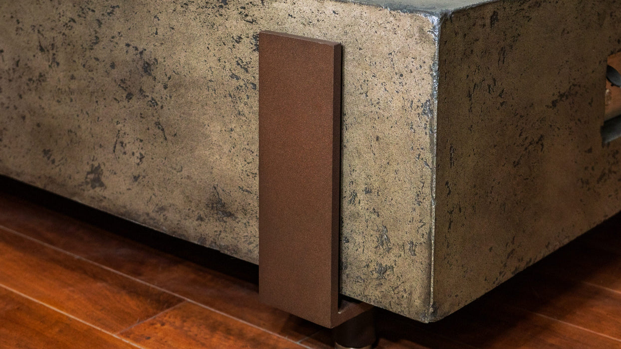 American Fyre Designs Iron Saddle Long 72 Inch Gas Firetable