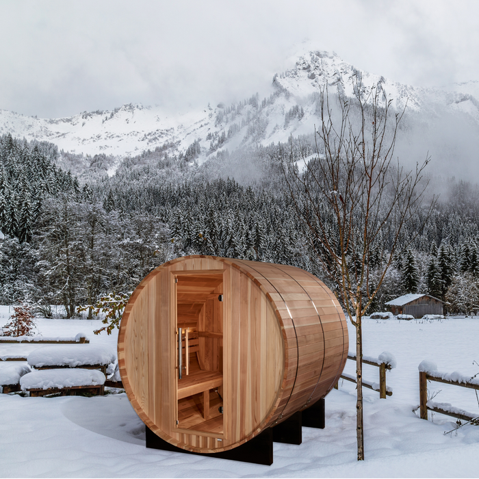 Golden Designs "Klosters" 6 Person Traditional Barrel Sauna (GDI-B006-01)