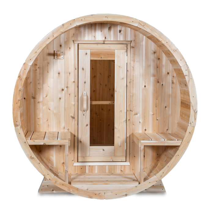 Leisurecraft Serenity 4 Person Barrel Sauna with Porch (CTC2245E)