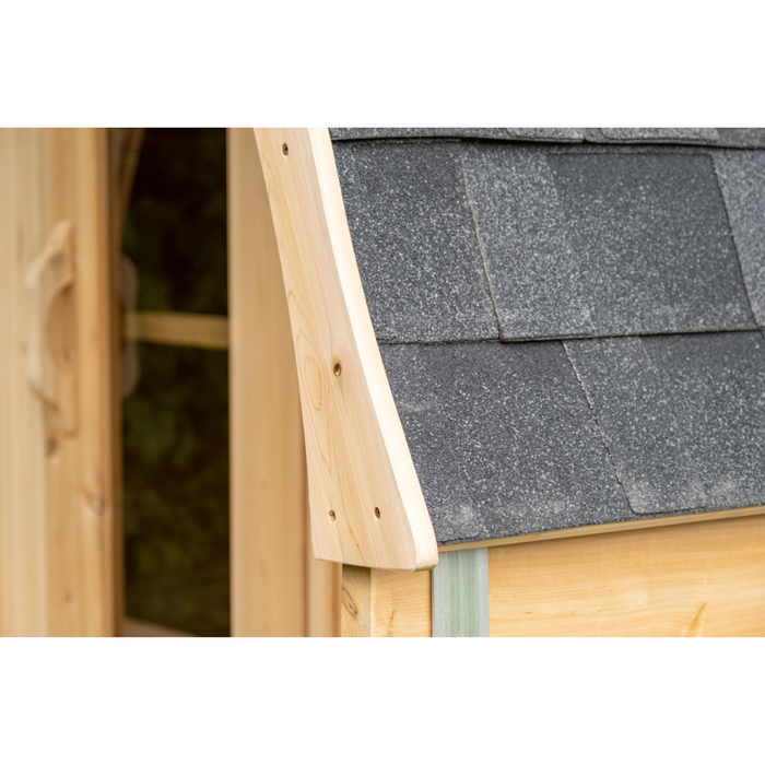 Leisurecraft Tranquility 6 Person Barrel Sauna with Porch (CTC2345E)