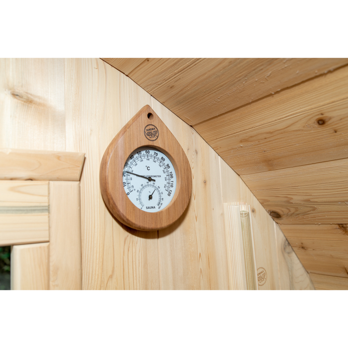 Leisurecraft Tranquility 6 Person Barrel Sauna with Porch (CTC2345E)