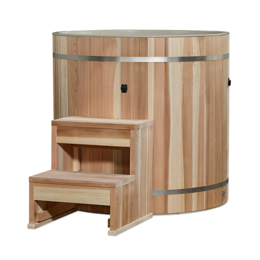 DCT PVC Round Cedar Tub with Steps