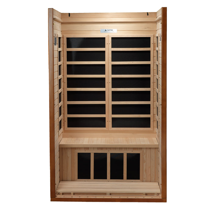 Golden Designs Dynamic Barcelona 1-2 Person Ultra Low EMF FAR IR Sauna