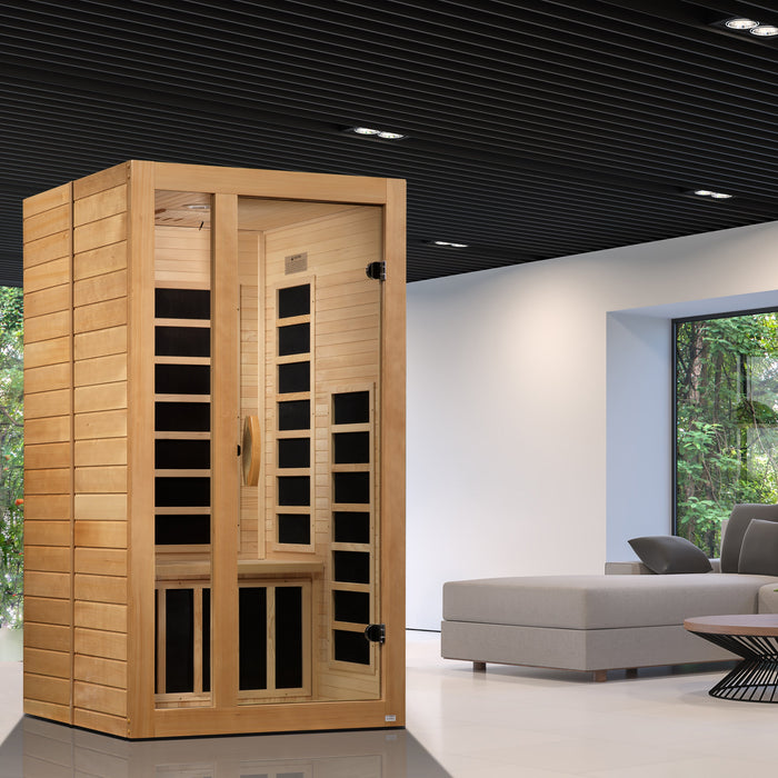 Golden Designs Dynamic Garcia 1-2 Person Ultra Low EMF FAR IR Sauna
