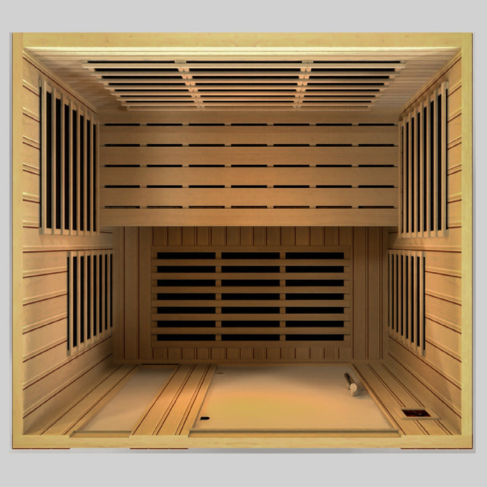 Golden Designs Dynamic Lugano 3 Person Low EMF FAR IR Sauna