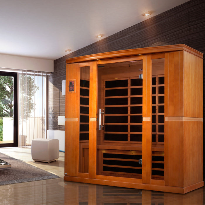 Golden Designs Dynamic Bergamo 4 Person Low EMF FAR IR Sauna