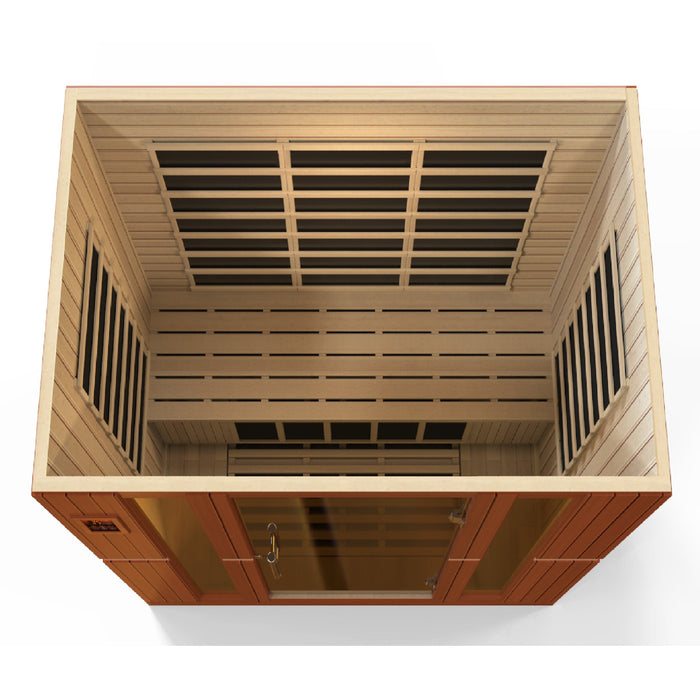 Golden Designs Dynamic Bergamo 4 Person Low EMF FAR IR Sauna