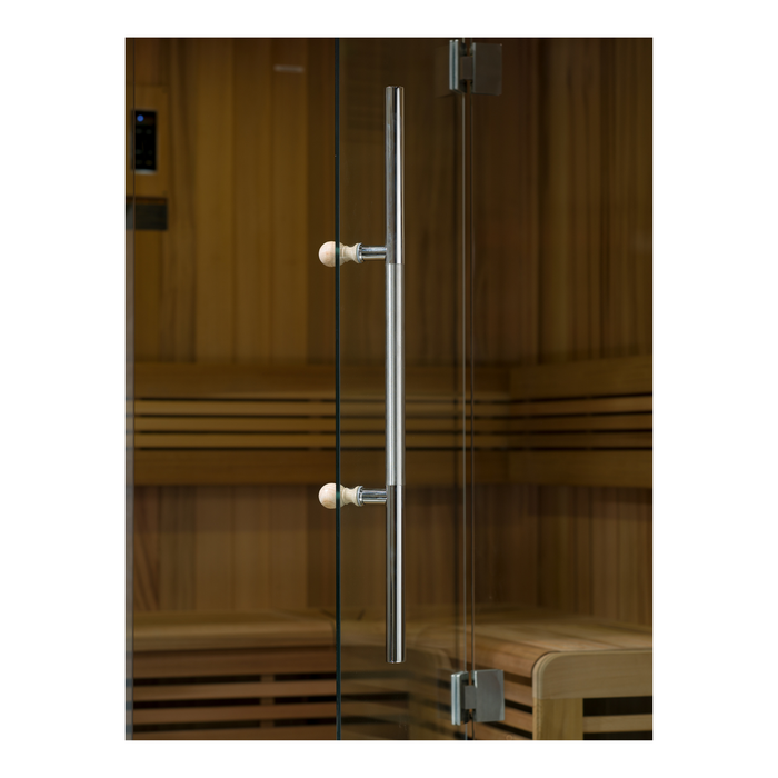 Golden Designs "Forssa" 3 Person Traditional Glass Sauna (GDI-7203-01)