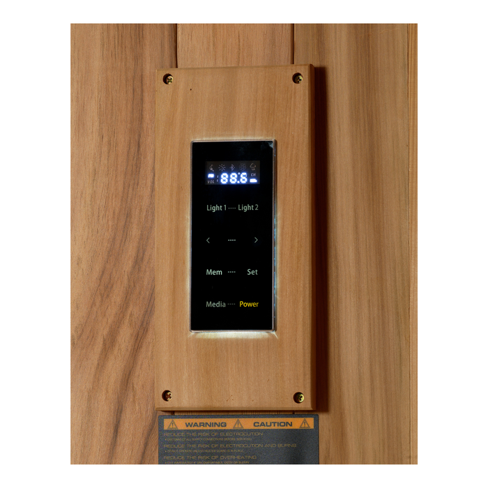 Golden Designs "Forssa" 3 Person Traditional Glass Sauna (GDI-7203-01)