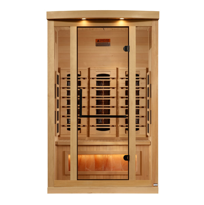 Golden Designs "Reverse Edition" 2 Person Full Spectrum Sauna with Himalayan Salt Bar (GDI-8020-03)