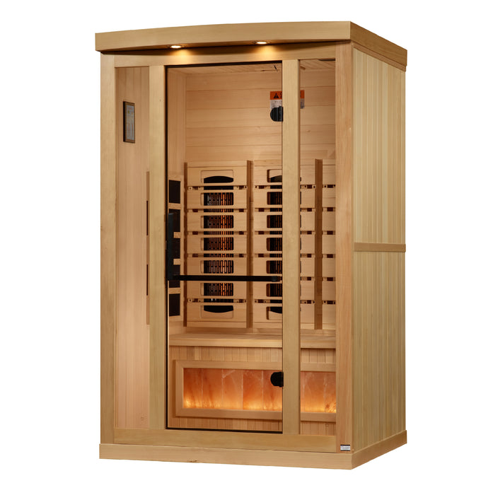 Golden Designs "Reverse Edition" 2 Person Full Spectrum Sauna with Himalayan Salt Bar (GDI-8020-03)