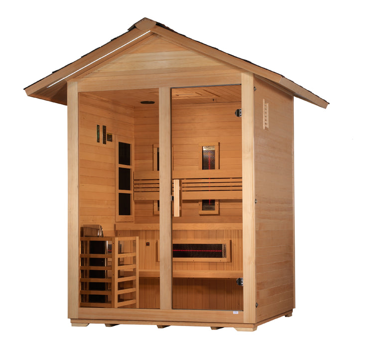 Golden Designs "Carinthia" 3 Person Outdoor Hybrid Sauna (GDI-8123-01)