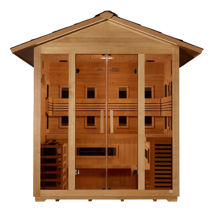 Golden Designs "Gargellen" 5 Person Outdoor Hybrid Sauna (GDI-8125-01)