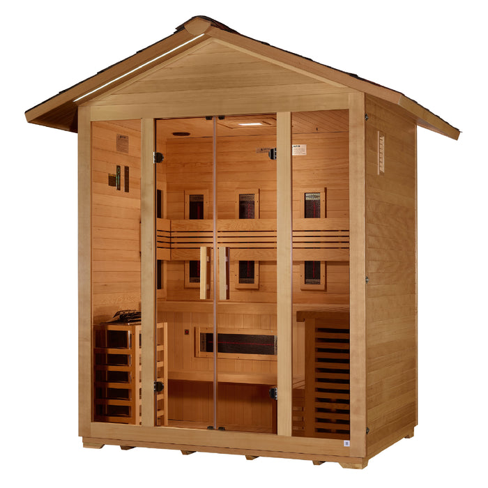 Golden Designs "Gargellen" 5 Person Outdoor Hybrid Sauna (GDI-8125-01)