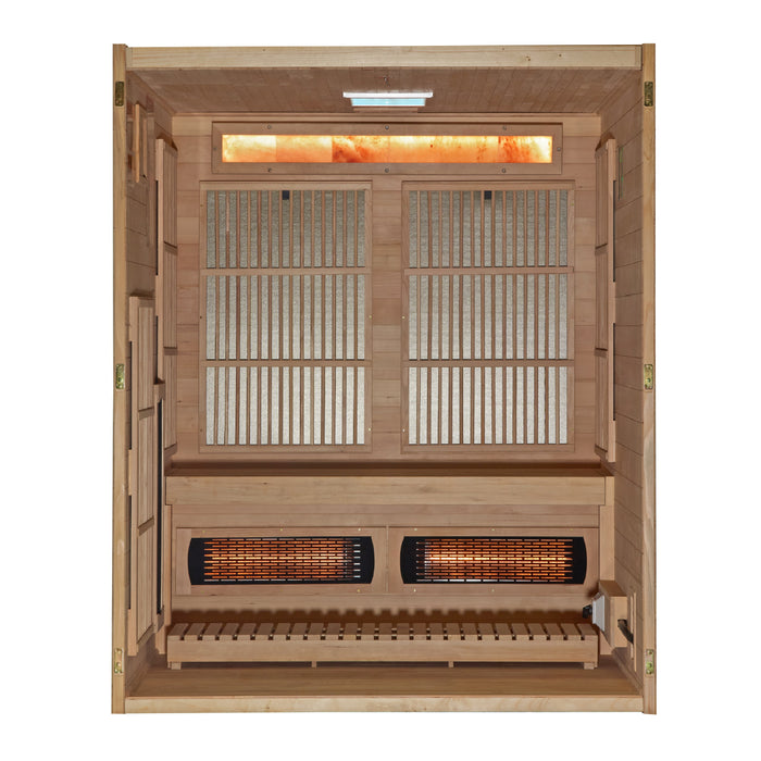 Golden Designs "Soria" 3 Person Hybrid Yoga Sauna (GDI-8330-01)