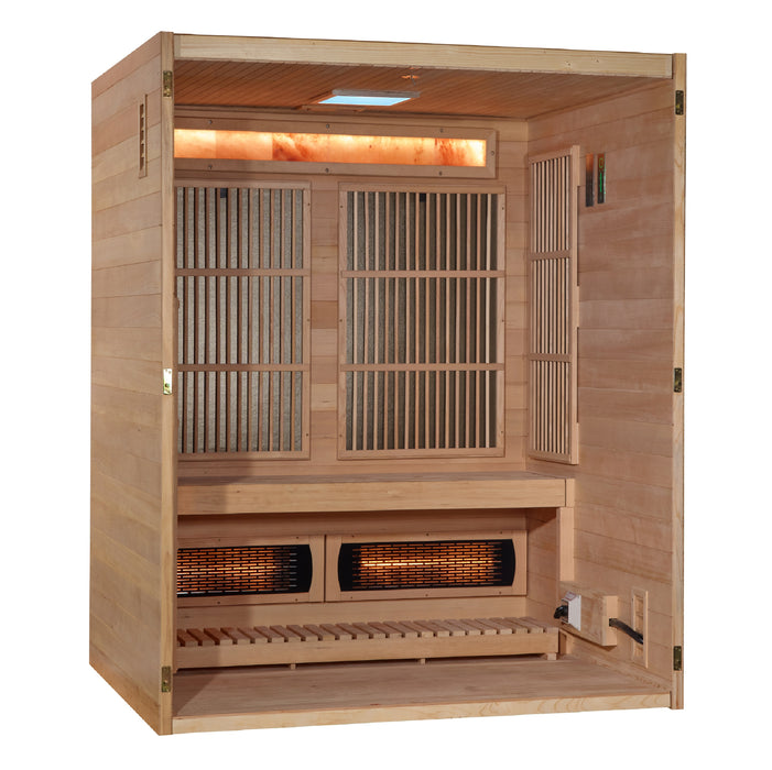 Golden Designs "Soria" 3 Person Hybrid Yoga Sauna (GDI-8330-01)