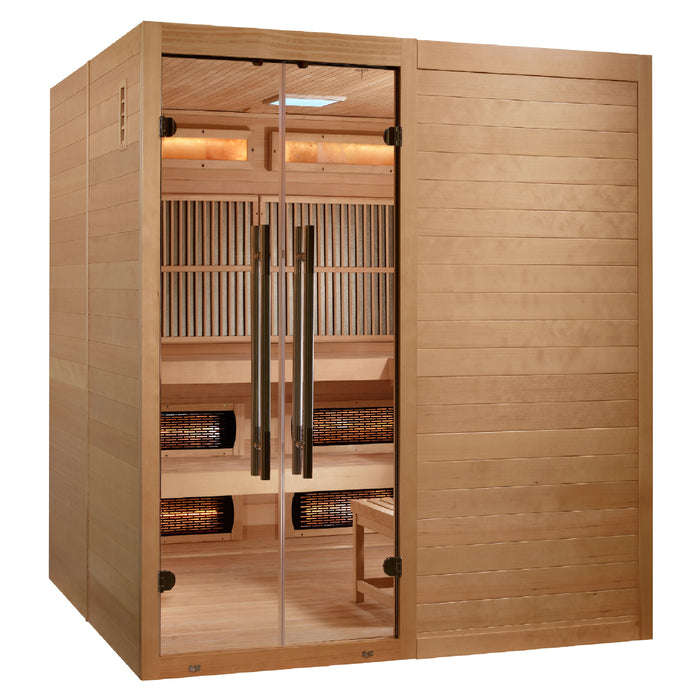 Golden Designs "Toledo" 6 Person Hybrid Yoga Sauna (GDI-8360-01)