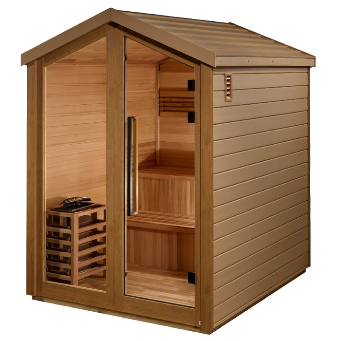 Golden Designs Kaarina 6 Person Outdoor Traditional Sauna