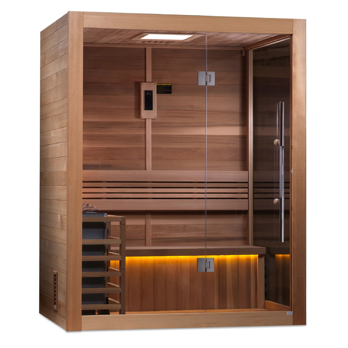 Golden Designs "Hanko" 2 Person Traditional Glass Sauna (GDI-7202-01)