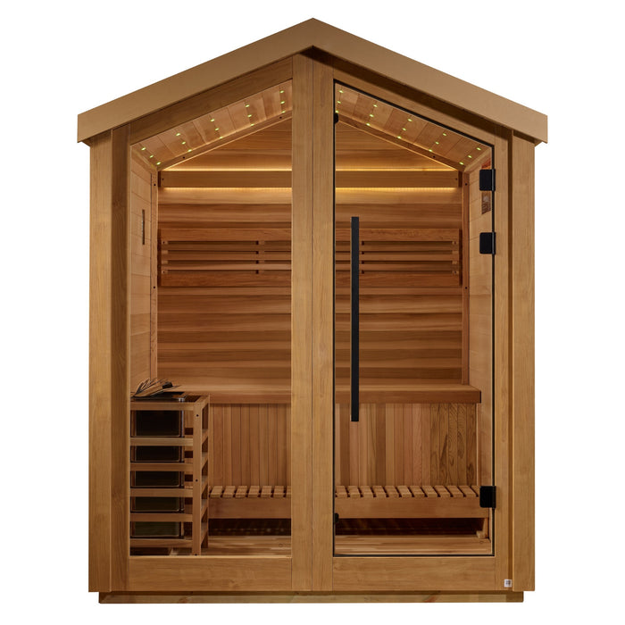 Golden Designs Savonlinna 3 Person Outdoor Traditional Sauna