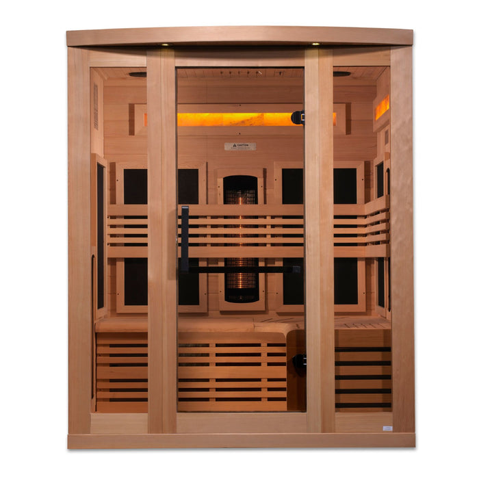 Golden Designs Reserve 3 Person Near Zero Full Spectrum Indoor Sauna