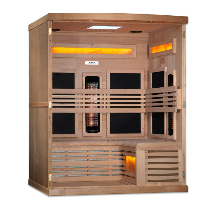 Golden Designs Reserve 3 Person Near Zero Full Spectrum Indoor Sauna