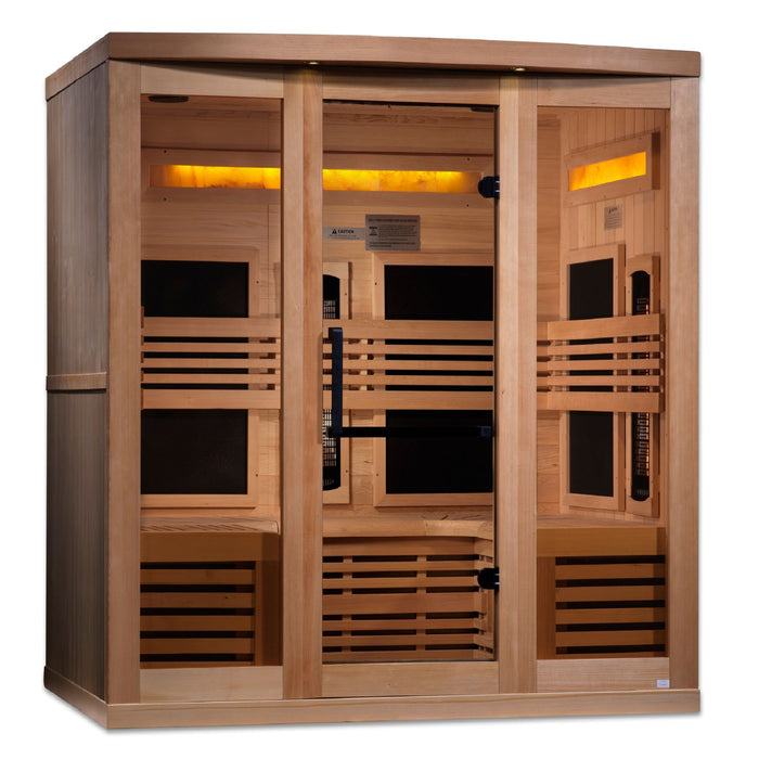 Golden Designs Reserve 6 Person Near Zero Full Spectrum Indoor Sauna