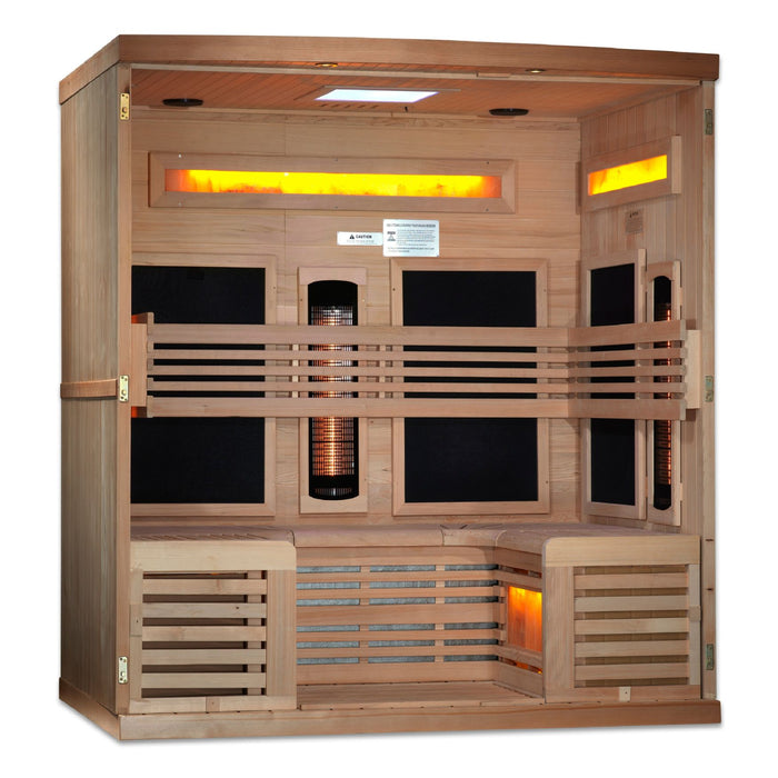 Golden Designs Reserve 6 Person Near Zero Full Spectrum Indoor Sauna