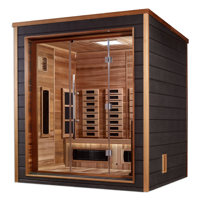 Golden Designs Visby 3 Person Hybrid Full Spectrum Sauna