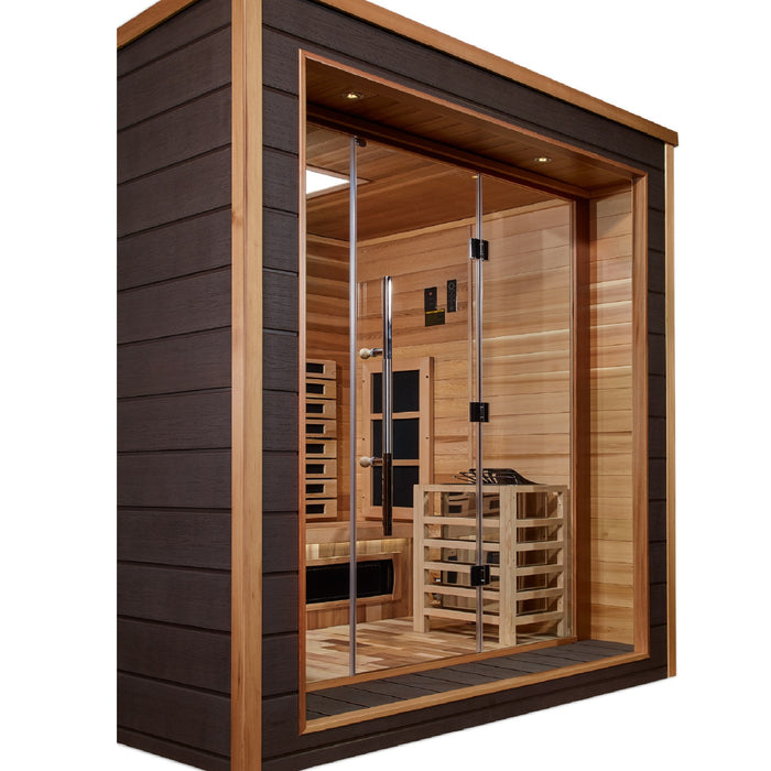 Golden Designs Visby 3 Person Hybrid Full Spectrum Sauna