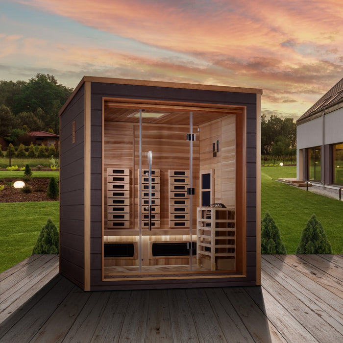 Golden Designs Visby 3 Person Hybrid Full Spectrum Sauna