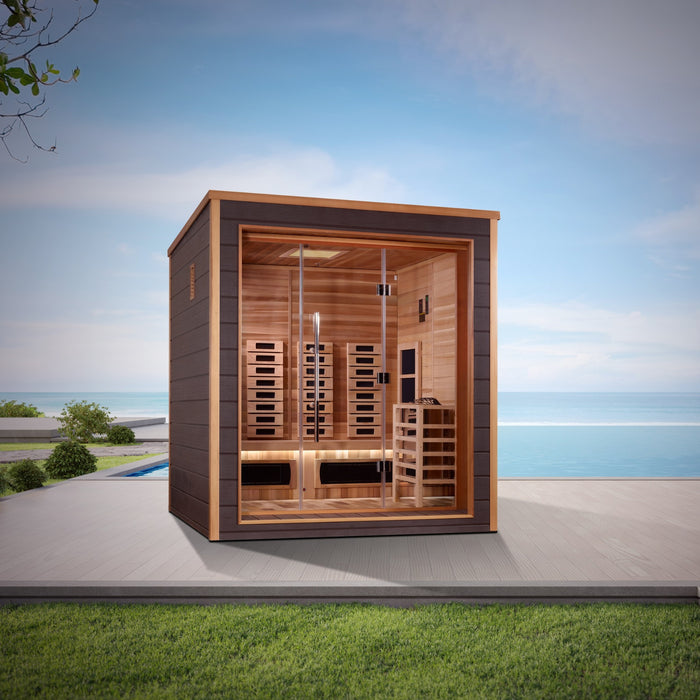 Golden Designs Visby 3 Person Hybrid Full Spectrum Sauna