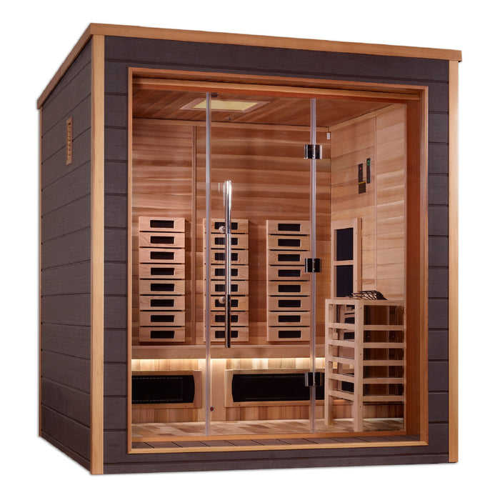 Golden Designs Visby 3 Person Hybrid Full Spectrum Sauna