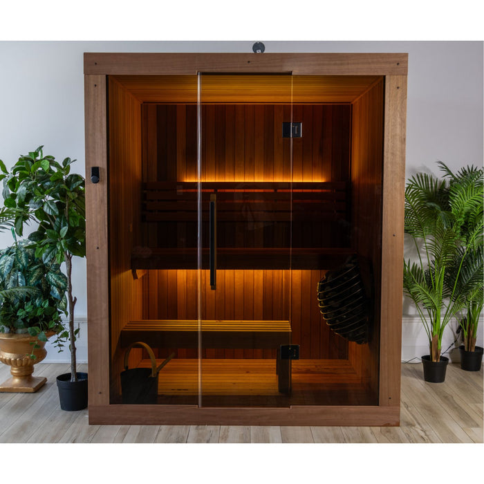 Leisurecraft Element Loft 3 Person Traditional Indoor Sauna