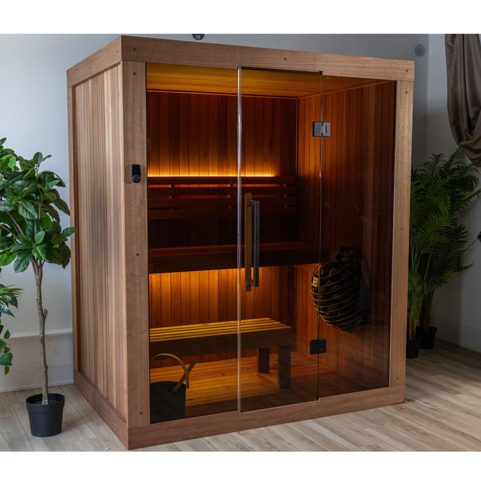 Leisurecraft Element Loft 3 Person Traditional Indoor Sauna