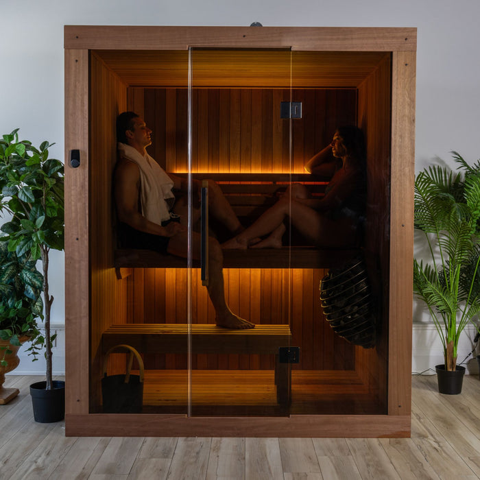 Leisurecraft Element Loft 3 Person Traditional Indoor Sauna