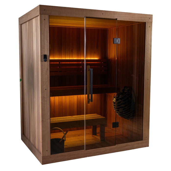 Leisurecraft Element Loft 3 Person Traditional Indoor Sauna