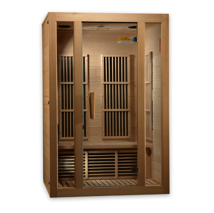 Golden Designs Maxxus 2 Person Seattle Near Zero EMF FAR IR Sauna