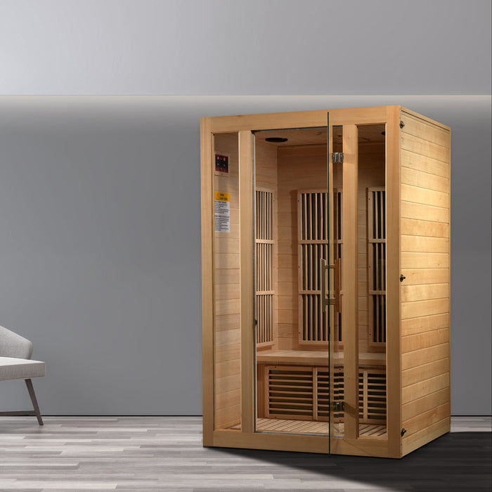 Golden Designs Maxxus 2 Person Seattle Near Zero EMF FAR IR Sauna