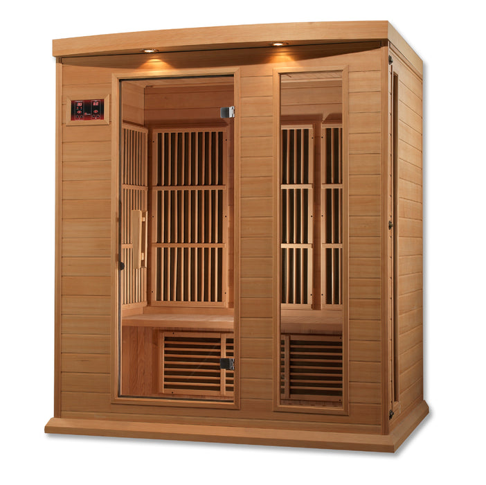 Golden Designs Maxxus 3 Person Near Zero EMF FAR IR Sauna