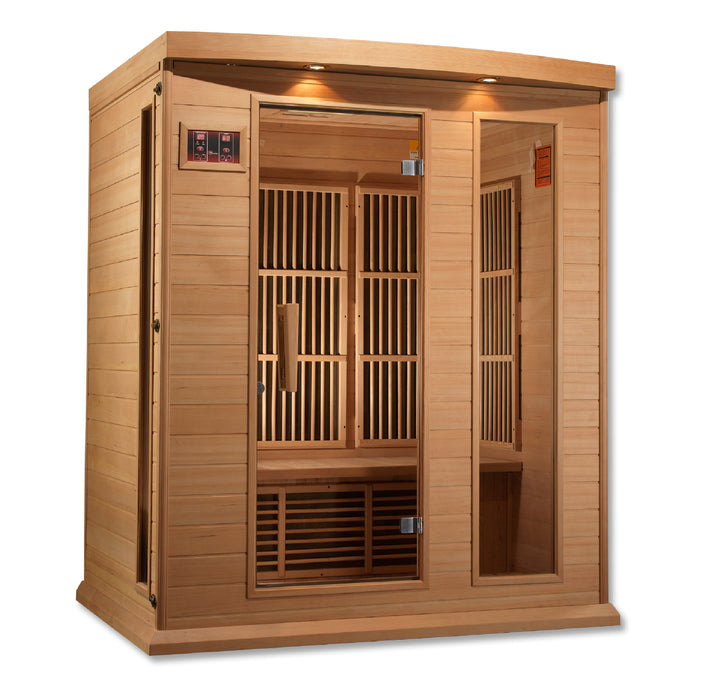 Golden Designs Maxxus 3 Person Near Zero EMF FAR IR Sauna