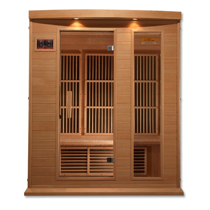 Golden Designs Maxxus 3 Person Near Zero EMF FAR IR Sauna