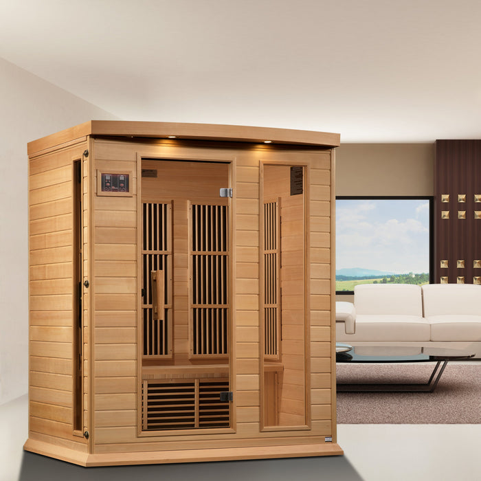Golden Designs Maxxus 3 Person Near Zero EMF FAR IR Sauna