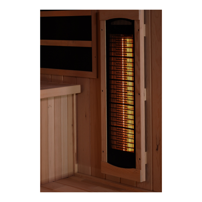 Golden Designs "Reverse Edition" 4 Person Full Spectrum Sauna with Himalayan Salt Bar (GDI-8040-03)