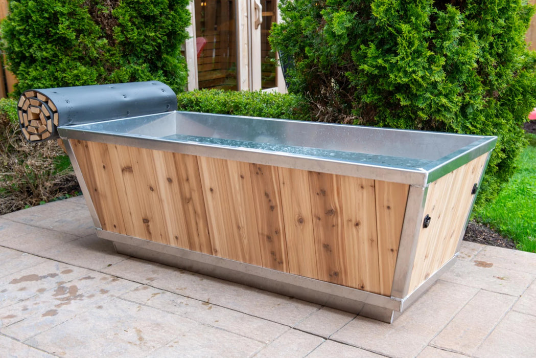 Cold Plunge Knotty Cedar Roll Up Cover